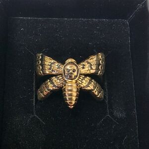 Little Rooms Clarice 18k Gold Plated Ring Size 10